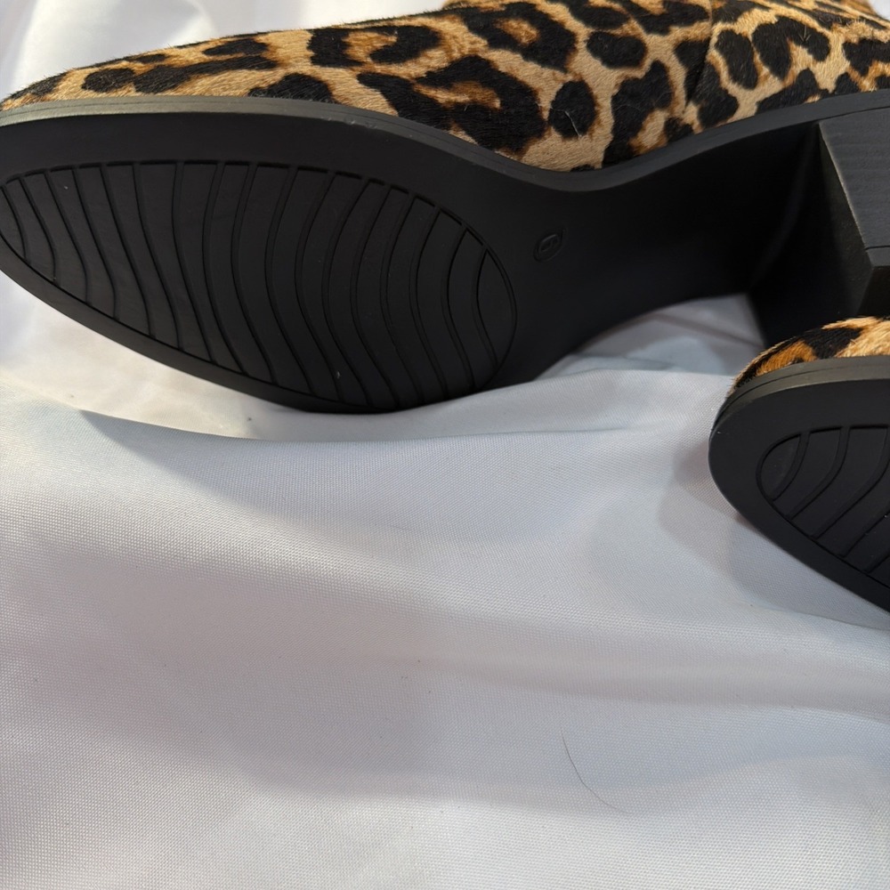 Michael Kors Cheetah Fur   Square‎ Heel Ankle Boots Size 9 NWT Dressy Casual - Picture 6 of 10